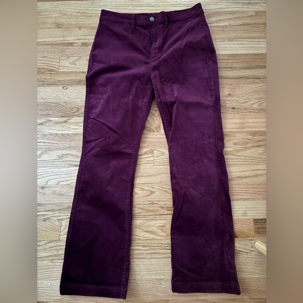LOFT Rich Burgundy Corduroy Pants
